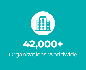 42,000+ Organizations Served Worldwide